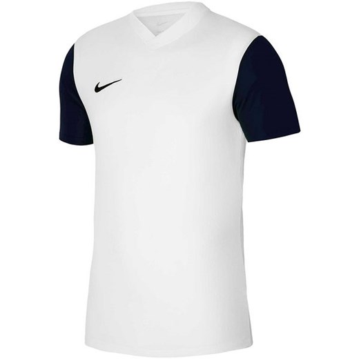 T-shirt chłopięce biały Nike z krótkimi rękawami jerseyowy 