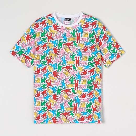 Sinsay - Koszulka Keith Haring - Biały Sinsay XXL Sinsay