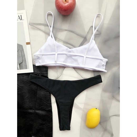 SHEIN Dwukolorowe bikini kąpielowe (M) 38 (M) SUPELO