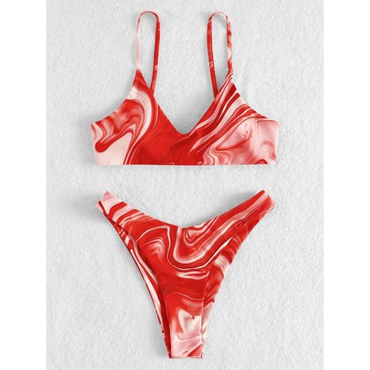 SHEIN Dwuczęściowy strój kąpielowy print (M) 38 (M) SUPELO