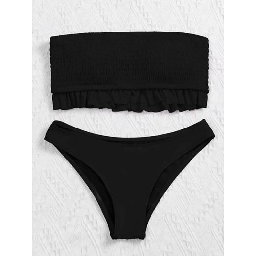 SHEIN Czarny dwuczęściowy strój kąpielowy (S) 36 (S) SUPELO