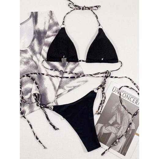 SHEIN Czarne bikini komplet (S) 36 (S) SUPELO