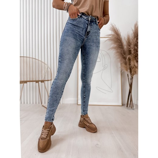spodnie flon jeansowe m/38 ze sklepu UBRA w kategorii Jeansy damskie - zdjęcie 154308590