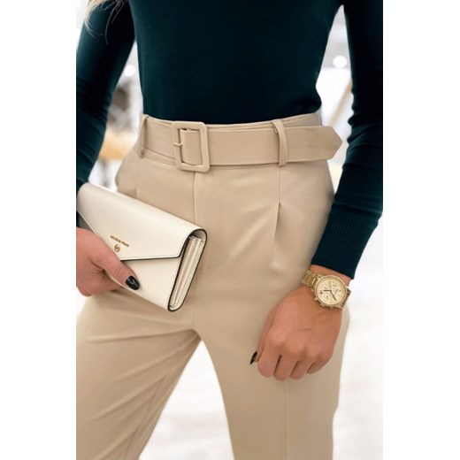 Spodnie damskie MELSANDA BEIGE M wyprzedaż Ivet Shop
