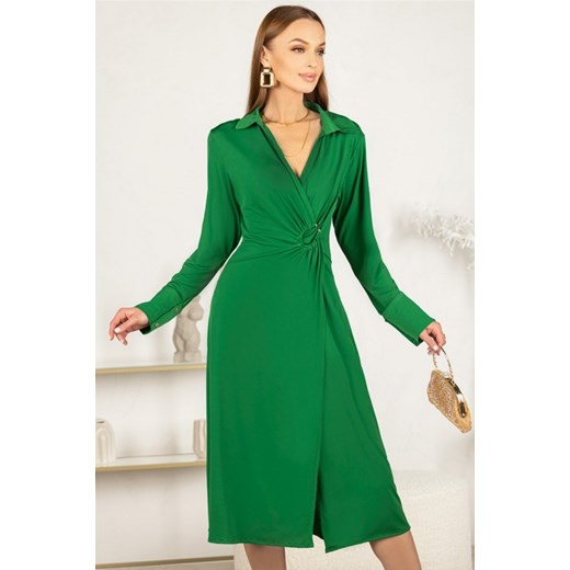 Sukienka LONTILMA GREEN okazyjna cena Ivet Shop