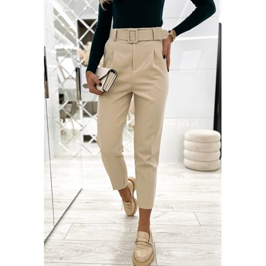 Spodnie damskie MELSANDA BEIGE XL okazyjna cena Ivet Shop