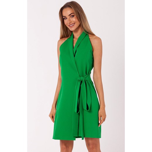 Sukienka żakietowa bez rękawów w kolorze soczystej zieleni M747, Kolor zielony, Rozmiar S, MOE ze sklepu Primodo w kategorii Sukienki - zdjęcie 154311932