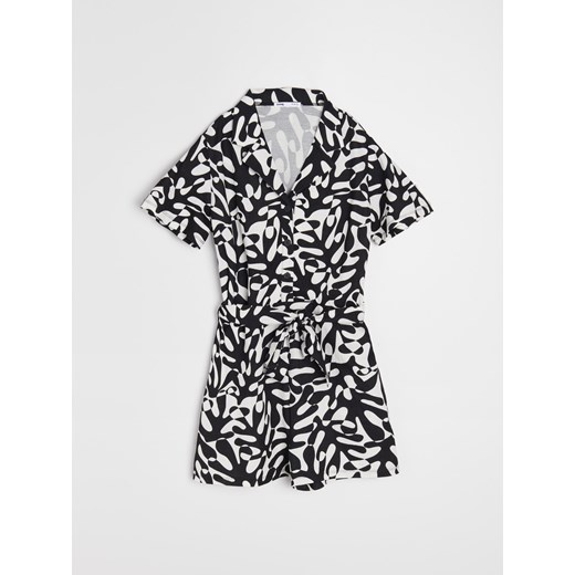 Sinsay - Kombinezon z paskiem - Wielobarwny Sinsay S Sinsay