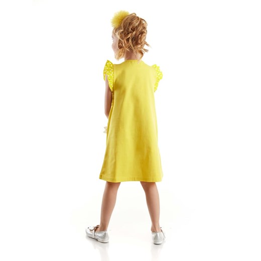 Sukienka "Yellow Daisy" w kolorze żółtym Denokids 104 okazyjna cena Limango Polska