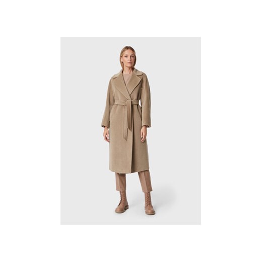 Weekend Max Mara Płaszcz wełniany Tempera 50160423 Brązowy Regular Fit 42 okazja MODIVO