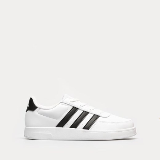 Buty sportowe damskie Adidas sneakersy białe na płaskiej podeszwie wiązane 