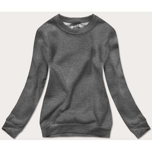 Bluza dresowa damska ze ściągaczami grafitowa (w01-5) ze sklepu goodlookin.pl w kategorii Bluzy damskie - zdjęcie 154404340