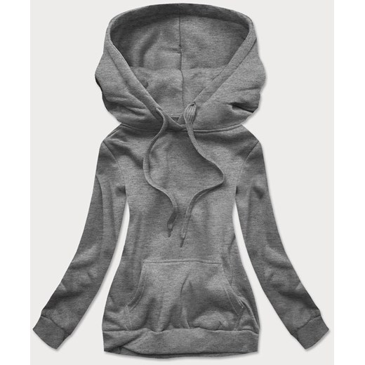 Damska bluza dresowa ciemny szary (w02-5) ze sklepu goodlookin.pl w kategorii Bluzy damskie - zdjęcie 154404540