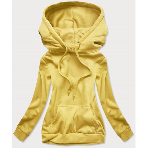 Damska bluza dresowa żółta (w02-68) ze sklepu goodlookin.pl w kategorii Bluzy damskie - zdjęcie 154406620