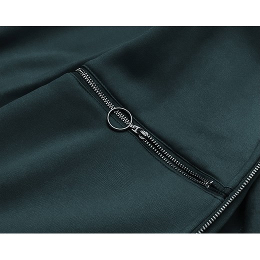 TALIOWANA BLUZA DAMSKA CIEMNOZIELONA (AMG-17) Goodlookin.pl XL (42) goodlookin.pl