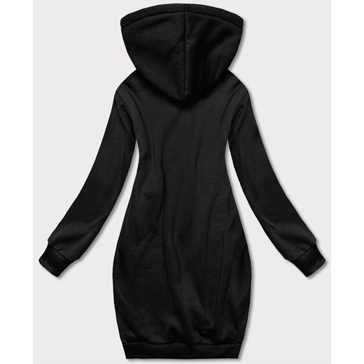 Długa bluza dresowa czarna (YS10005-3) ze sklepu goodlookin.pl w kategorii Bluzy damskie - zdjęcie 154406794