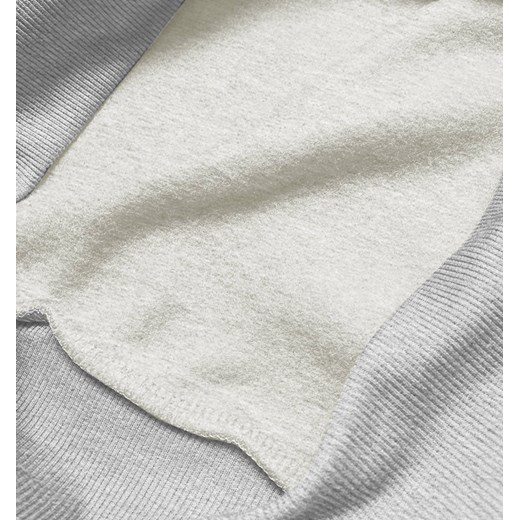 Bluza dresowa damska ze ściągaczami szara (w01-2) ze sklepu goodlookin.pl w kategorii Bluzy damskie - zdjęcie 154407612