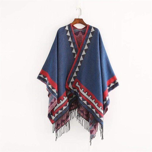 Sweter Ponczo Z Azteckimi Wzorami Vesporia Uniwersalny okazyjna cena Vesporia
