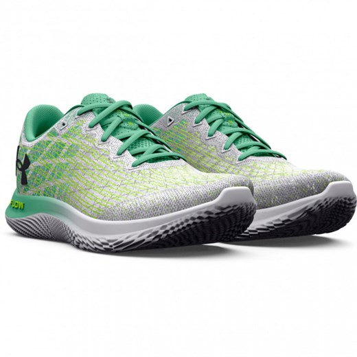 Damskie buty do biegania UNDER ARMOUR UA W FLOW Velociti Wind 2 - zielone ze sklepu Sportstylestory.com w kategorii Buty sportowe damskie - zdjęcie 154452271