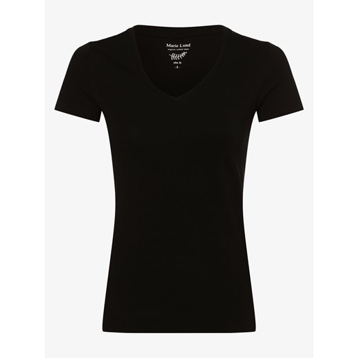 Marie Lund T-shirt damski Kobiety Bawełna czarny jednolity ze sklepu vangraaf w kategorii Bluzki damskie - zdjęcie 154457941