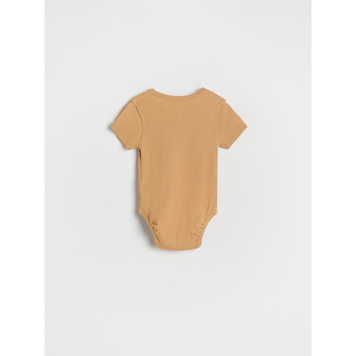 Reserved - Prążkowane body 3 pack - Beżowy Reserved 68 (3-6 m.) Reserved