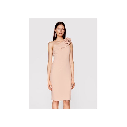 Babylon Sukienka koktajlowa N_MF5012 Różowy Slim Fit S promocyjna cena MODIVO