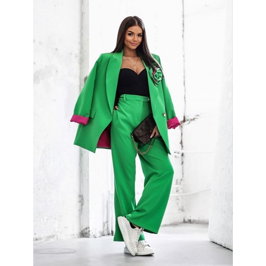 Lisa Mayo spodnie damskie zielone 