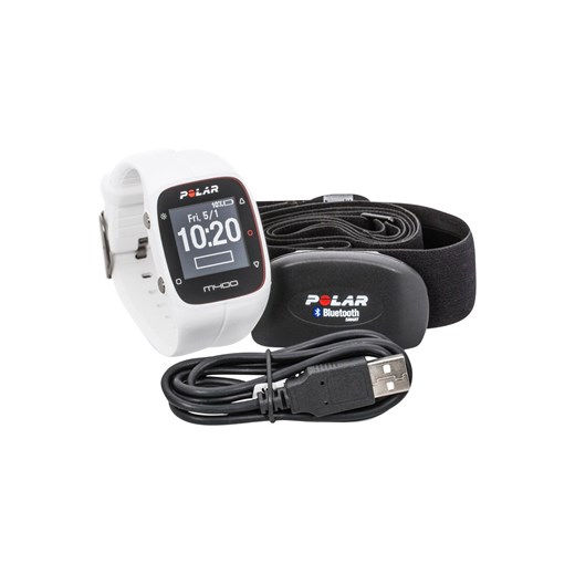 Polar M400 HR Pulsometr white zalando szary paski