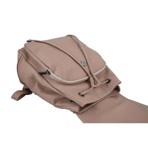 Plecak damski skórzany - Barberini's - Bordowy Barberini`s uniwersalny butyolivier