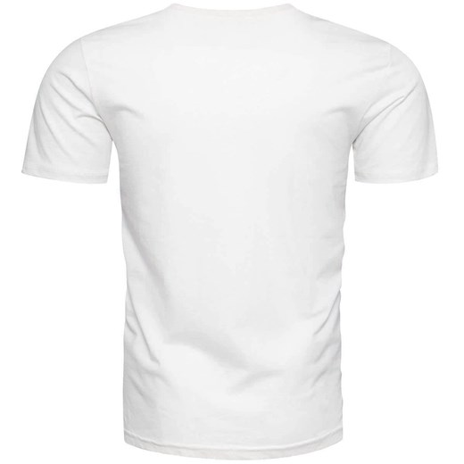 T-shirt męski Recea biały z krótkim rękawem 
