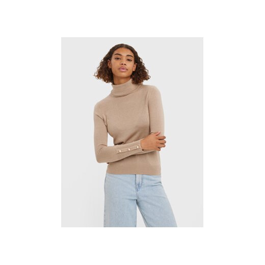 Vero Moda Golf New Milda 10268155 Beżowy Regular Fit Vero Moda XS MODIVO wyprzedaż