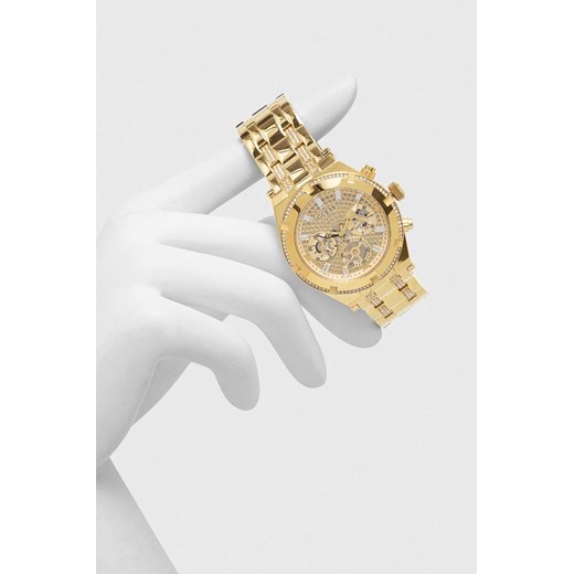 Guess zegarek GW0261G2 męski kolor złoty ze sklepu ANSWEAR.com w kategorii Zegarki - zdjęcie 154508670