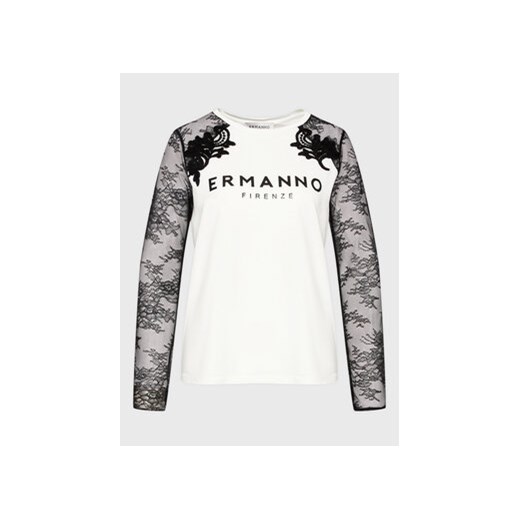 Ermanno Firenze Bluzka D42EL073EG7 Biały Regular Fit Ermanno Firenze 40 MODIVO