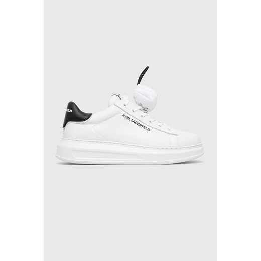 Karl Lagerfeld sneakersy skórzane KL52526 KAPRI MENS kolor biały Karl Lagerfeld 41 ANSWEAR.com