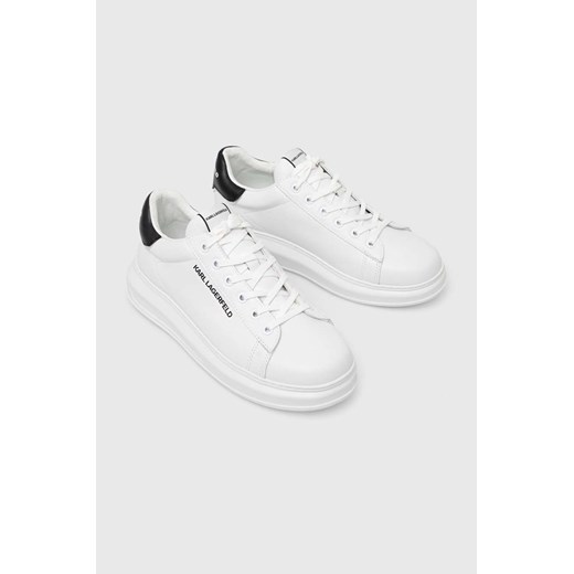 Karl Lagerfeld sneakersy skórzane KL52526 KAPRI MENS kolor biały Karl Lagerfeld 41 ANSWEAR.com