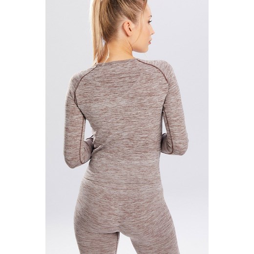 Legginsy melange sportowe w kolorze kawowym, Kolor kawowy, Rozmiar M, Spaio ze sklepu Primodo w kategorii Spodnie damskie - zdjęcie 154524051