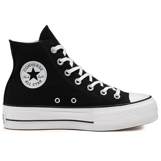 Buty Converse Chuck Taylor All Star Lift Platform Canvas 560845C - czarne ze sklepu streetstyle24.pl w kategorii Trampki damskie - zdjęcie 154537731