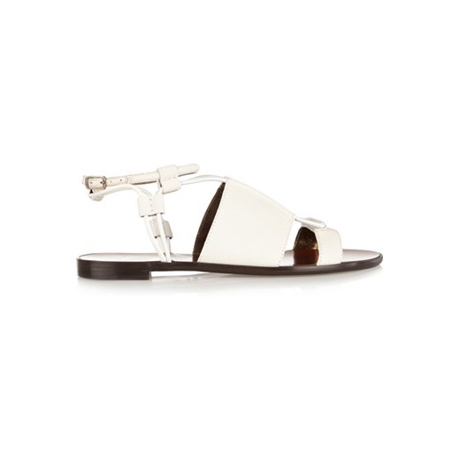 Textured-leather sandals