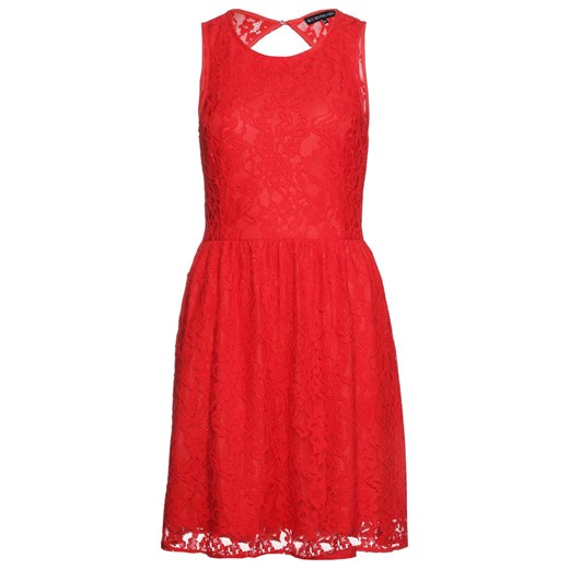 Even&Odd Sukienka letnia red zalando pomaranczowy abstrakcyjne wzory