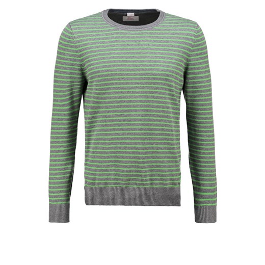 s.Oliver Sweter grey green zalando szary abstrakcyjne wzory