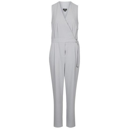 Sleeveless Crepe D-Ring Jumpsuit topshop bialy 