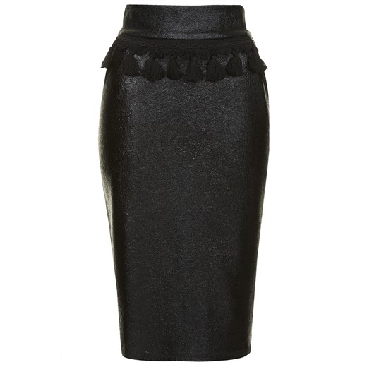 **Black Tassel Skirt by Sister Jane topshop czarny spódnica