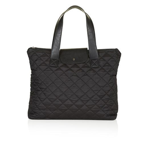 Quilted Tote topshop szary 