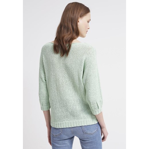 Vero Moda VMMORGAN Sweter aqua foam zalando zielony bez wzorów/nadruków