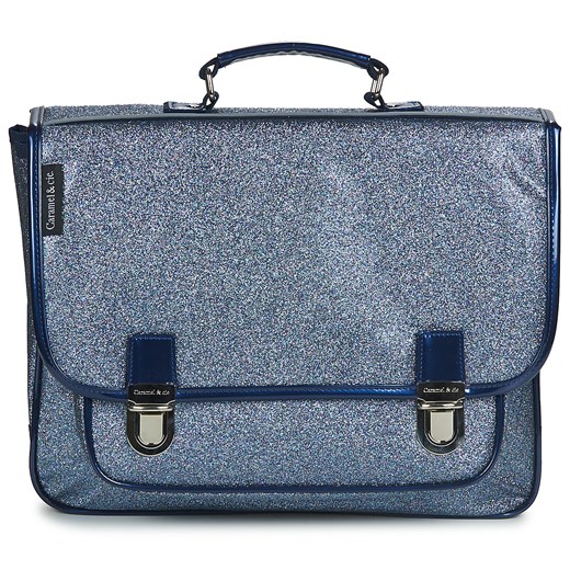 Teczki CARAMEL & CIE  CARTABLE 38 CM PAILLETTE MARINE Caramel & Cie One size Spartoo promocja