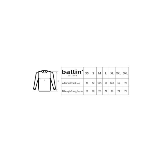 Bluzy Ballin Est. 2013 Basic Sweater Ballin Est. 2013 EU 3XL okazyjna cena Spartoo