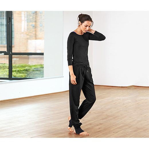 Spodnie do jogi tchibo bialy getry