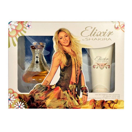 Shakira Elixir W Zestaw perfum Edt 50ml + 100ml Balsam e-glamour bezowy balsamy
