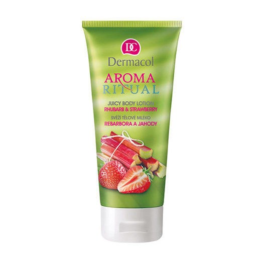 Dermacol Aroma Ritual Body Lotion Rhubarb&Strawberry 200ml W Balsam e-glamour zielony balsamy