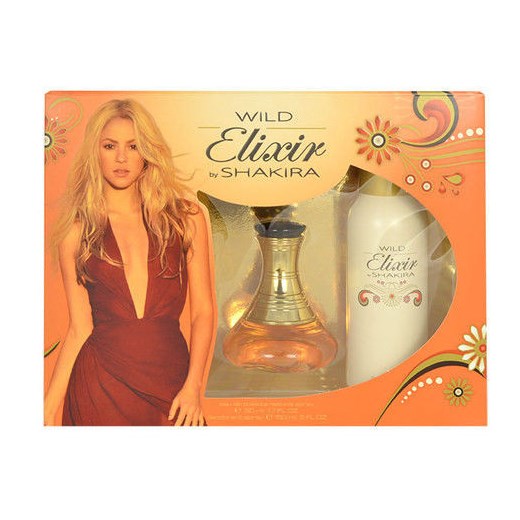 Shakira Wild Elixir W Zestaw perfum Edt 50ml + 150ml deodorant e-glamour pomaranczowy zestaw